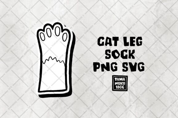 Cat Leg Sock PNG SVG Review