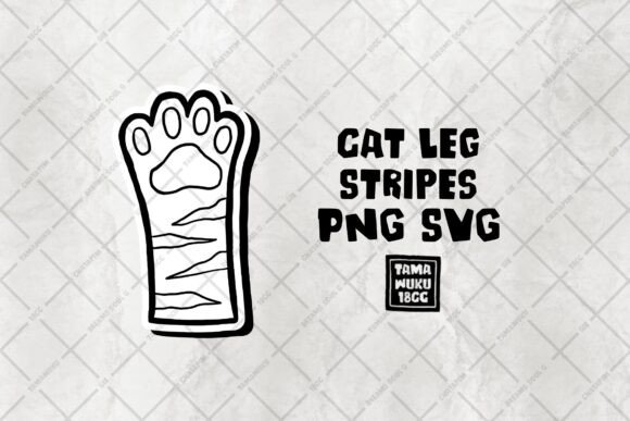Cat Leg Stripes PNG SVG Review