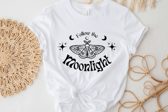 Follow the Moonlight Svg, Moth Svg